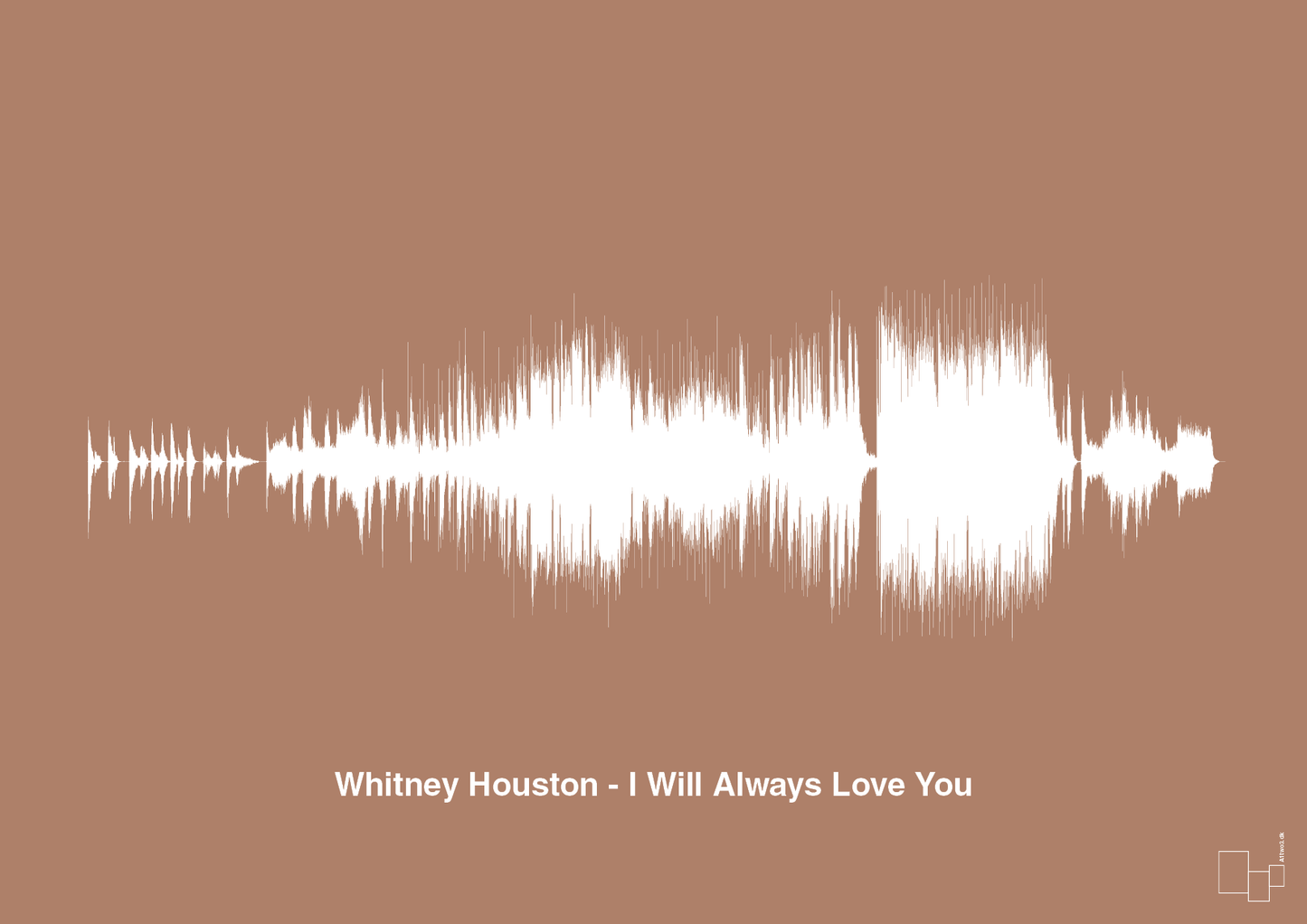 whitney houston - i will always love you - Plakat med Musik i Cider Spice