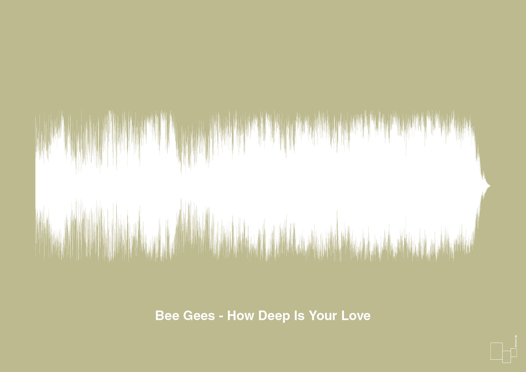 bee gees - how deep is your love - Plakat med Musik i Back to Nature