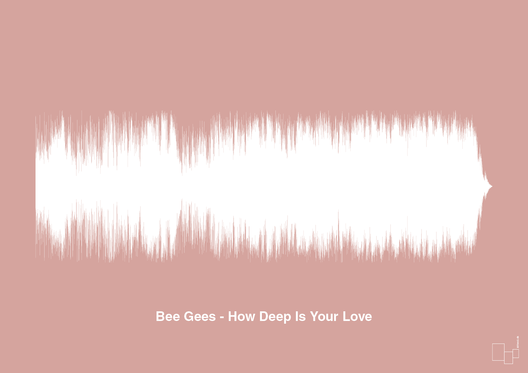 bee gees - how deep is your love - Plakat med Musik i Bubble Shell