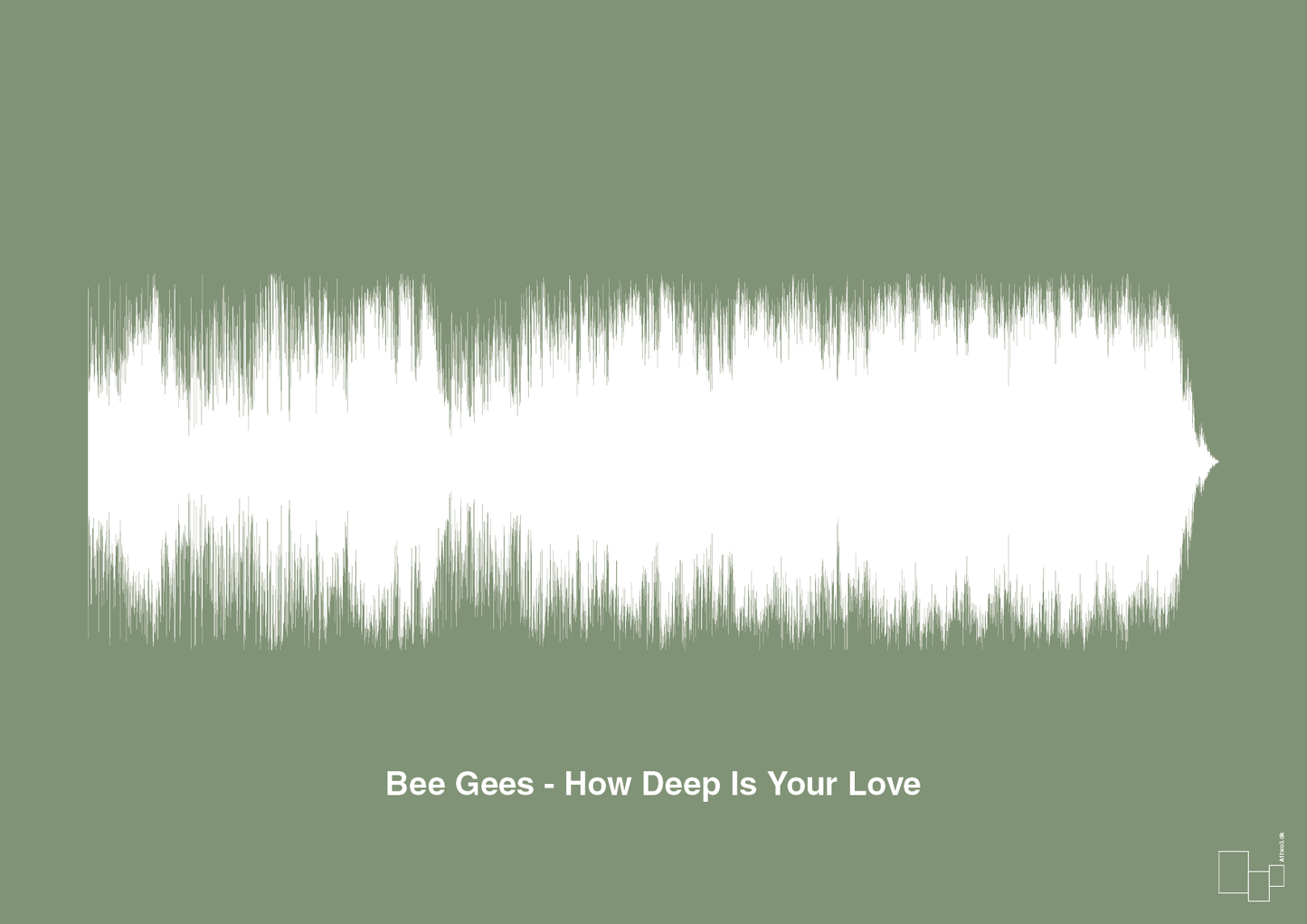 bee gees - how deep is your love - Plakat med Musik i Jade