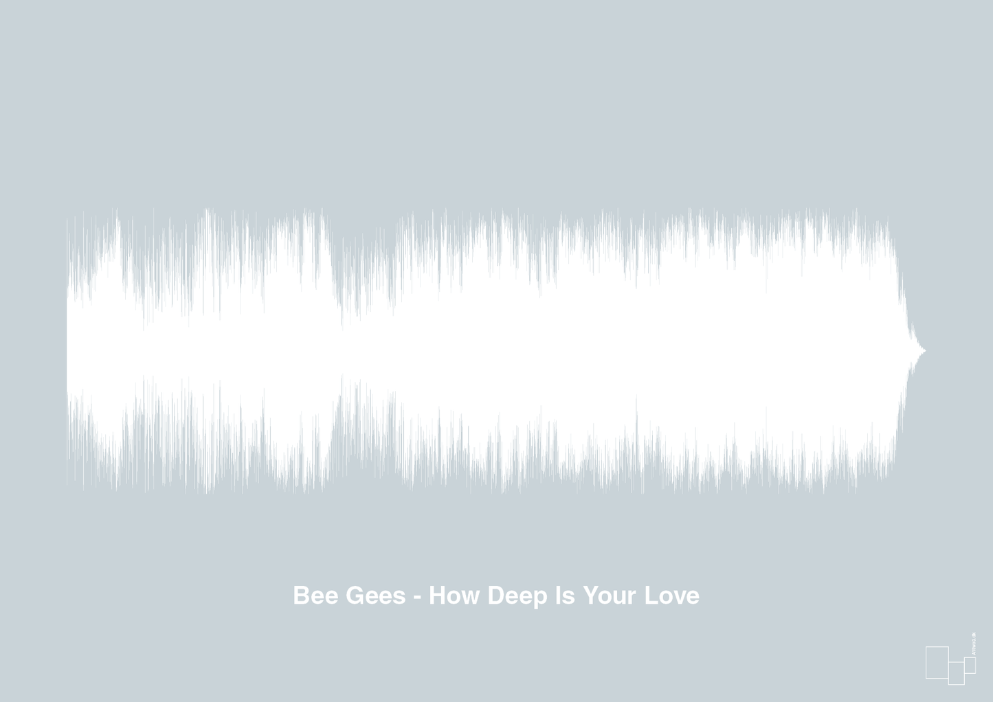 bee gees - how deep is your love - Plakat med Musik i Light Drizzle