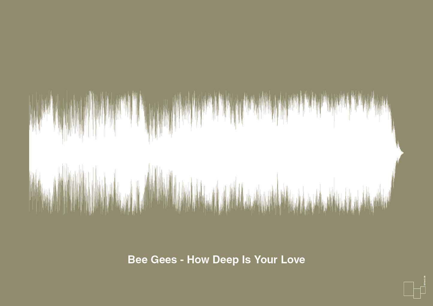 bee gees - how deep is your love - Plakat med Musik i Misty Forrest