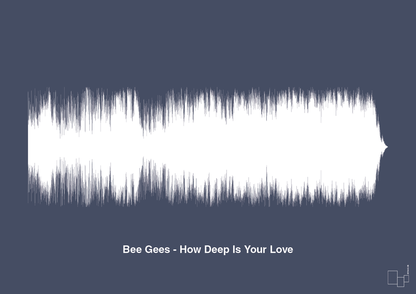 bee gees - how deep is your love - Plakat med Musik i Petrol