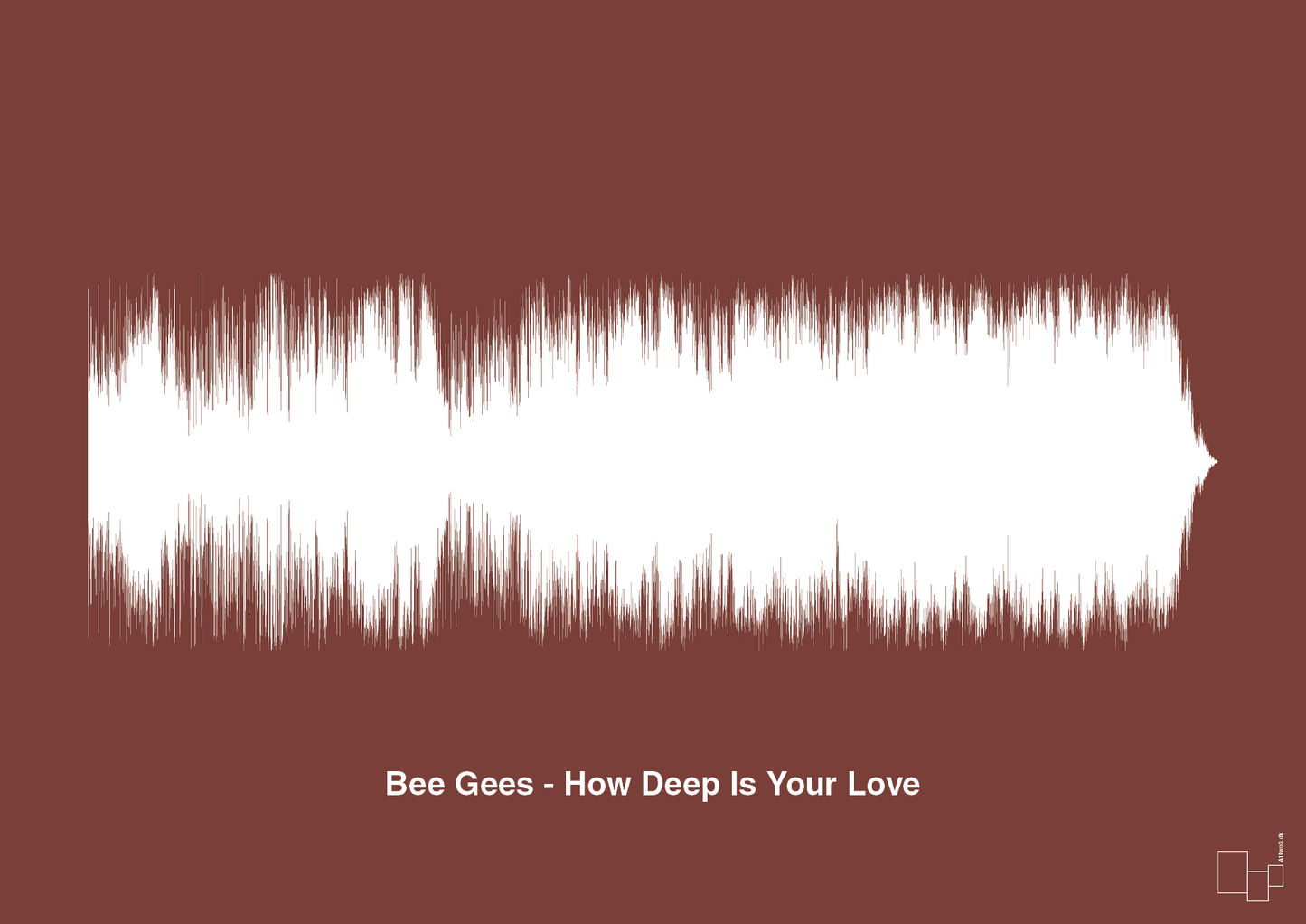 bee gees - how deep is your love - Plakat med Musik i Red Pepper