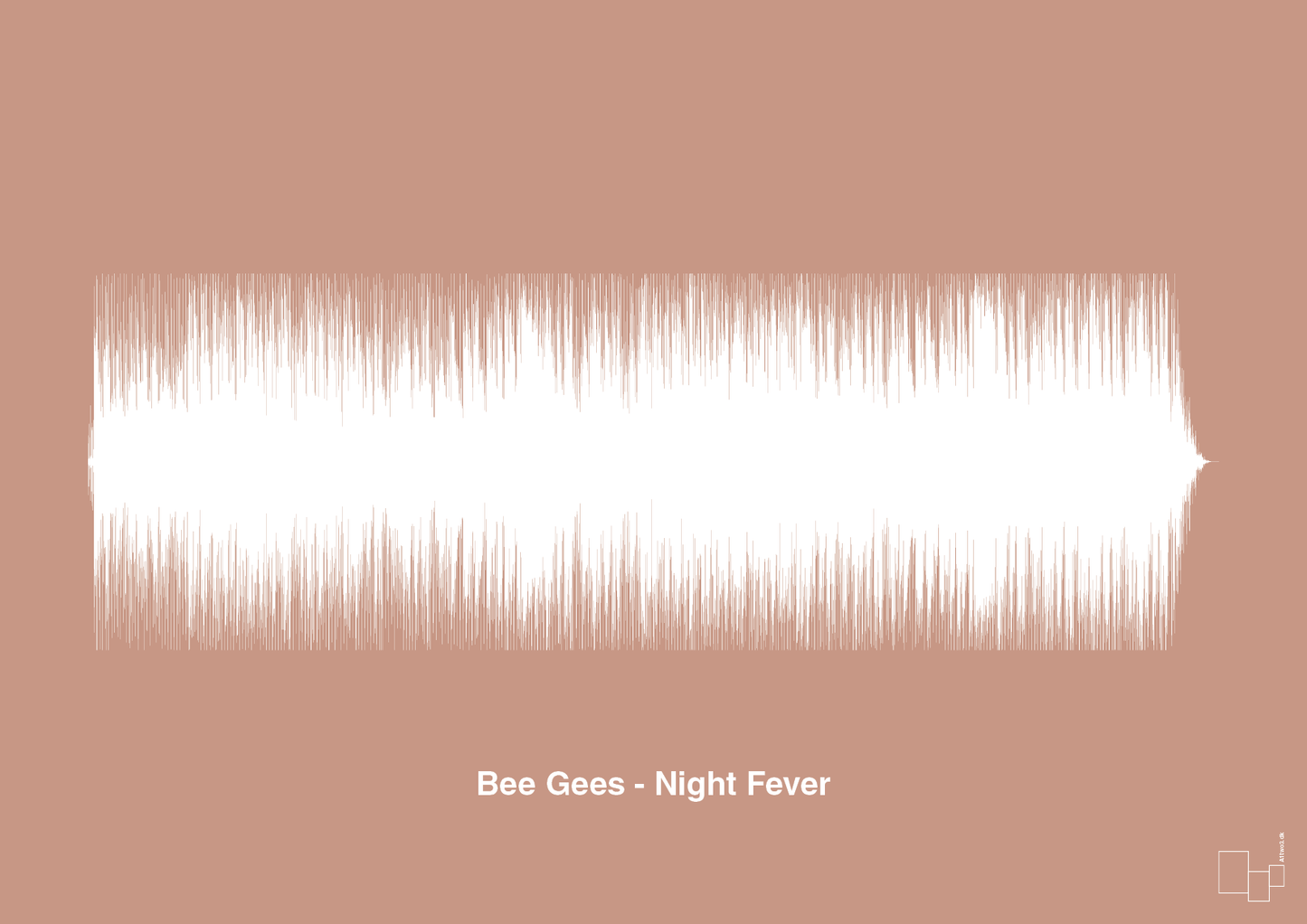 bee gees - night fever - Plakat med Musik i Powder