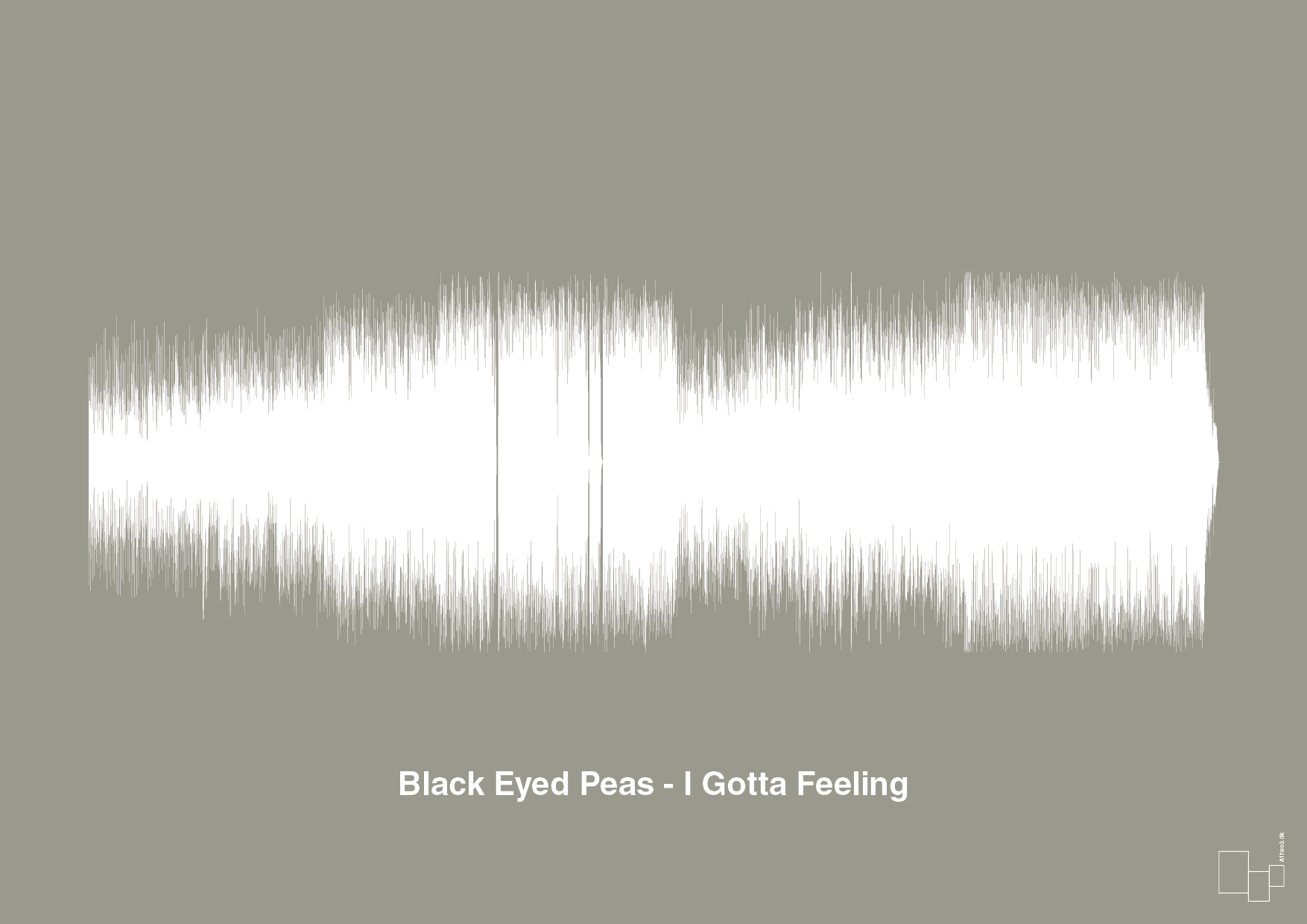 black eyed peas - i gotta feeling - Plakat med Musik i Battleship Gray