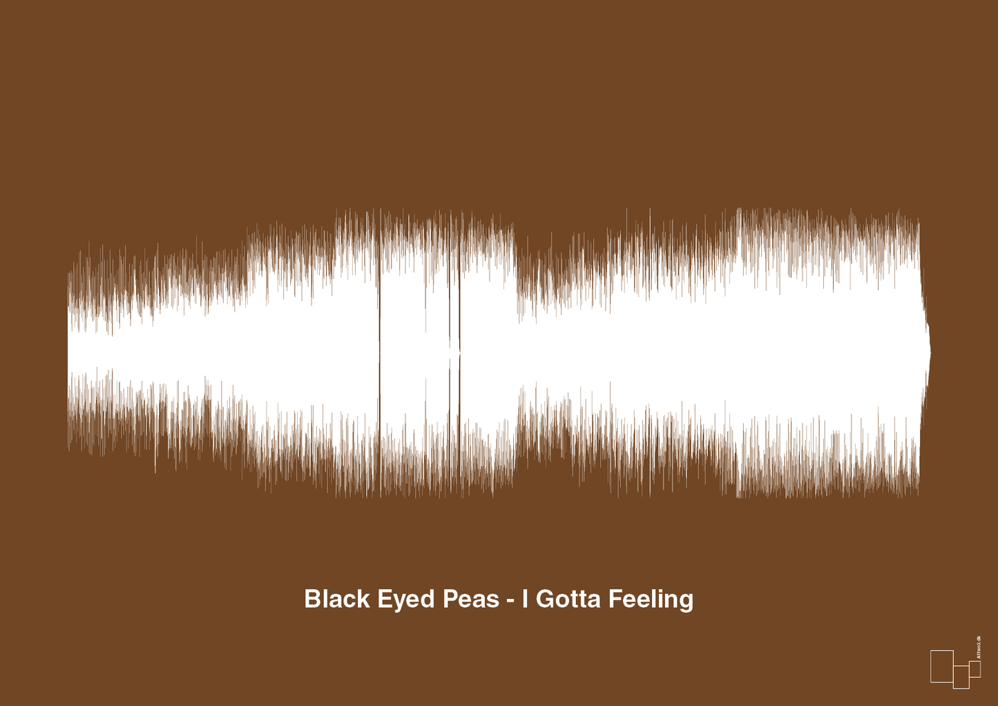 black eyed peas - i gotta feeling - Plakat med Musik i Dark Brown