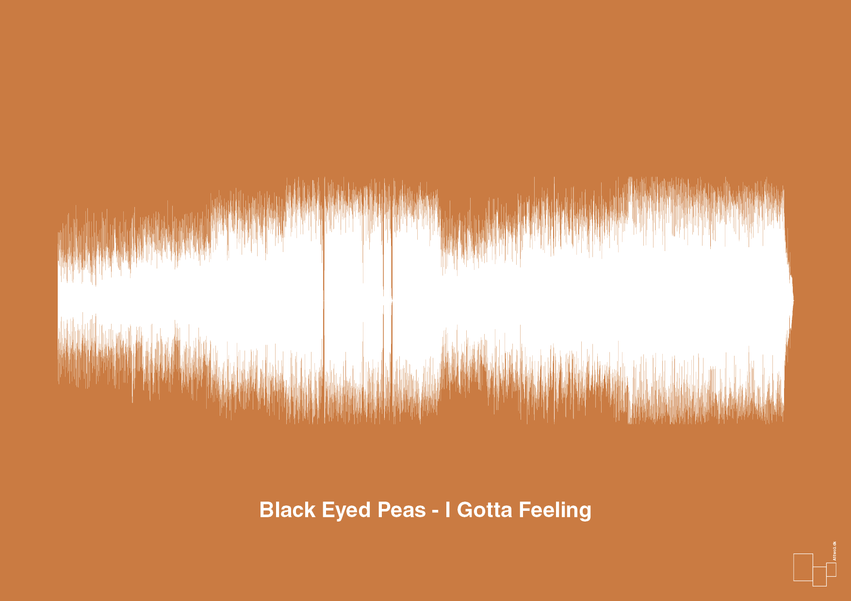black eyed peas - i gotta feeling - Plakat med Musik i Rumba Orange