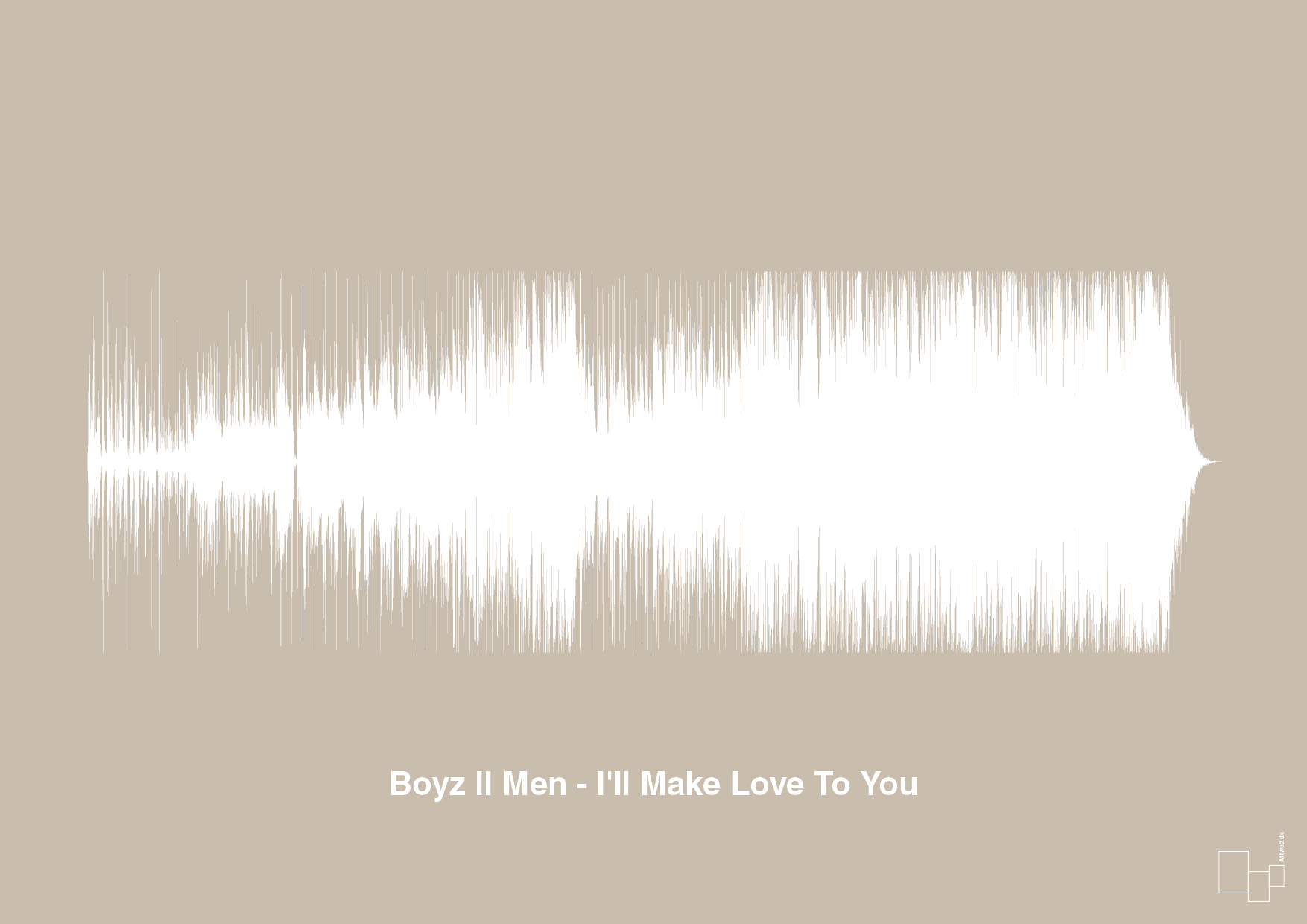 boyz II men - i'll make love to you - Plakat med Musik i Creamy Mushroom