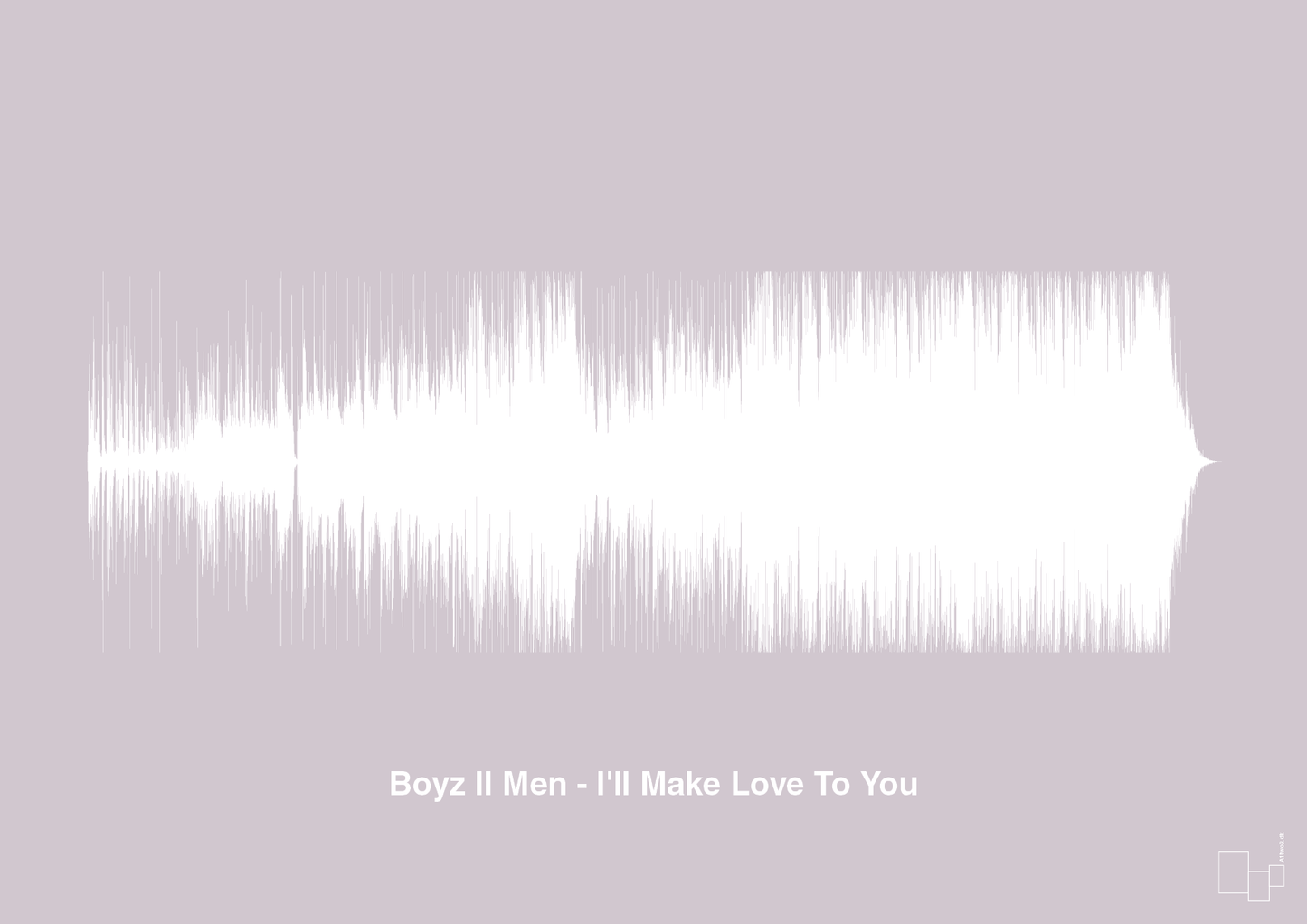 boyz II men - i'll make love to you - Plakat med Musik i Dusty Lilac