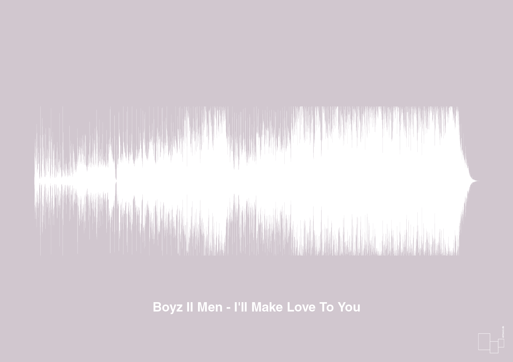 boyz II men - i'll make love to you - Plakat med Musik i Dusty Lilac
