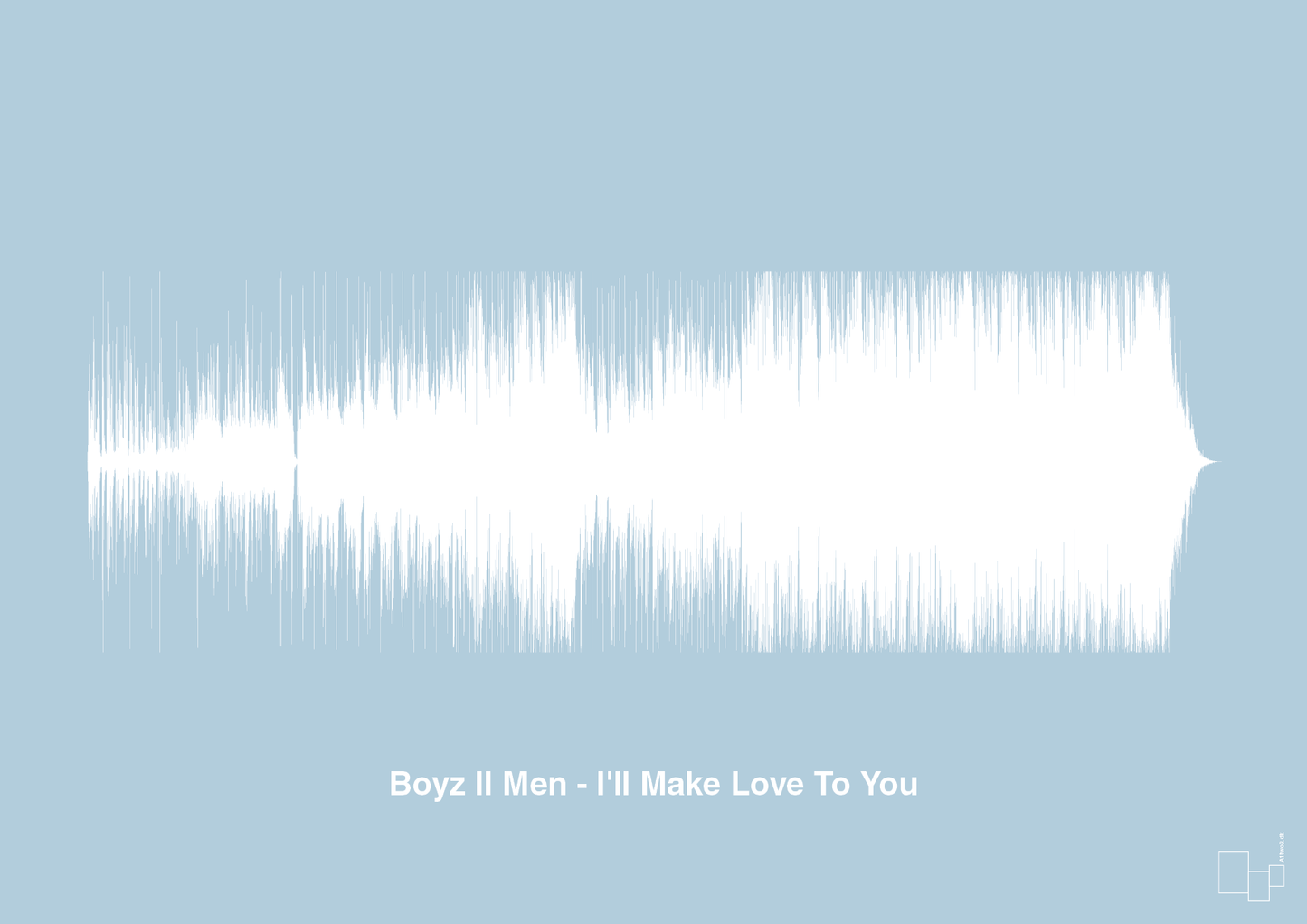 boyz II men - i'll make love to you - Plakat med Musik i Heavenly Blue