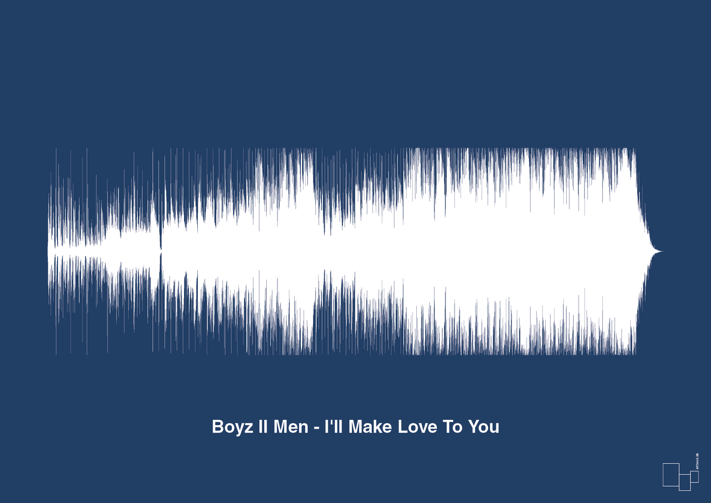 boyz II men - i'll make love to you - Plakat med Musik i Lapis Blue