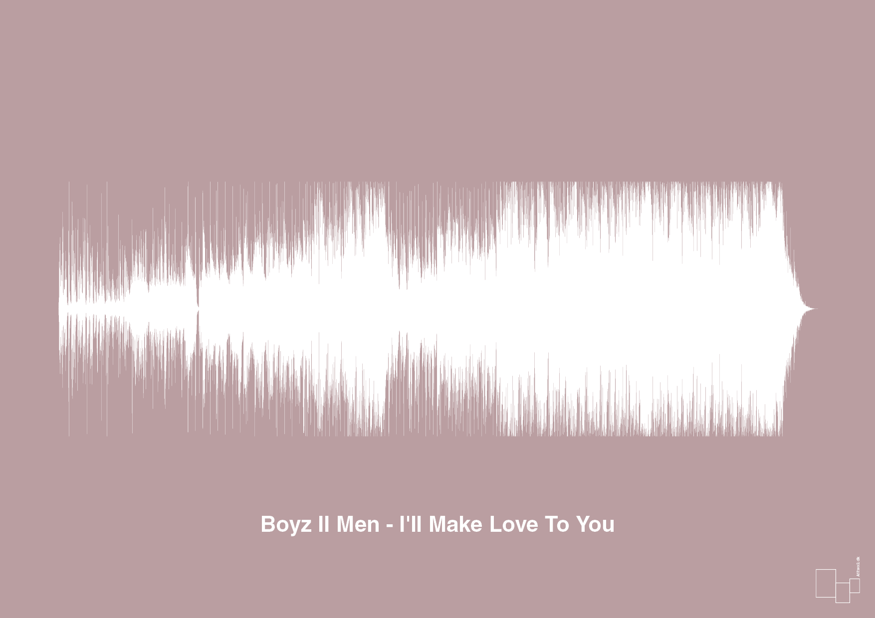boyz II men - i'll make love to you - Plakat med Musik i Light Rose