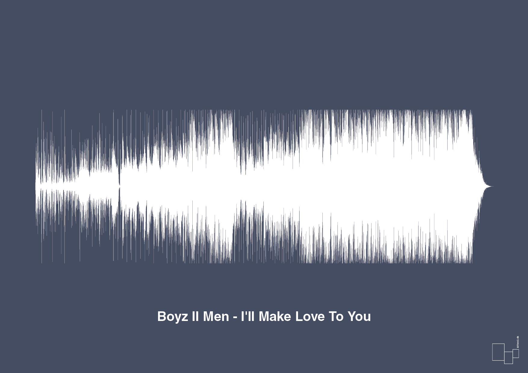 boyz II men - i'll make love to you - Plakat med Musik i Petrol
