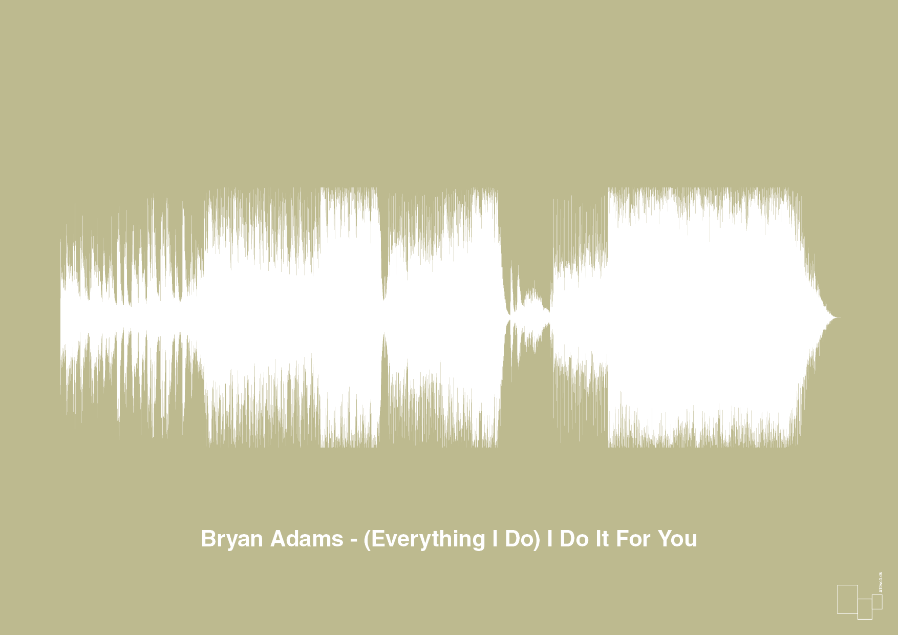 bryan adams - (everything i do) i do it for you - Plakat med Musik i Back to Nature