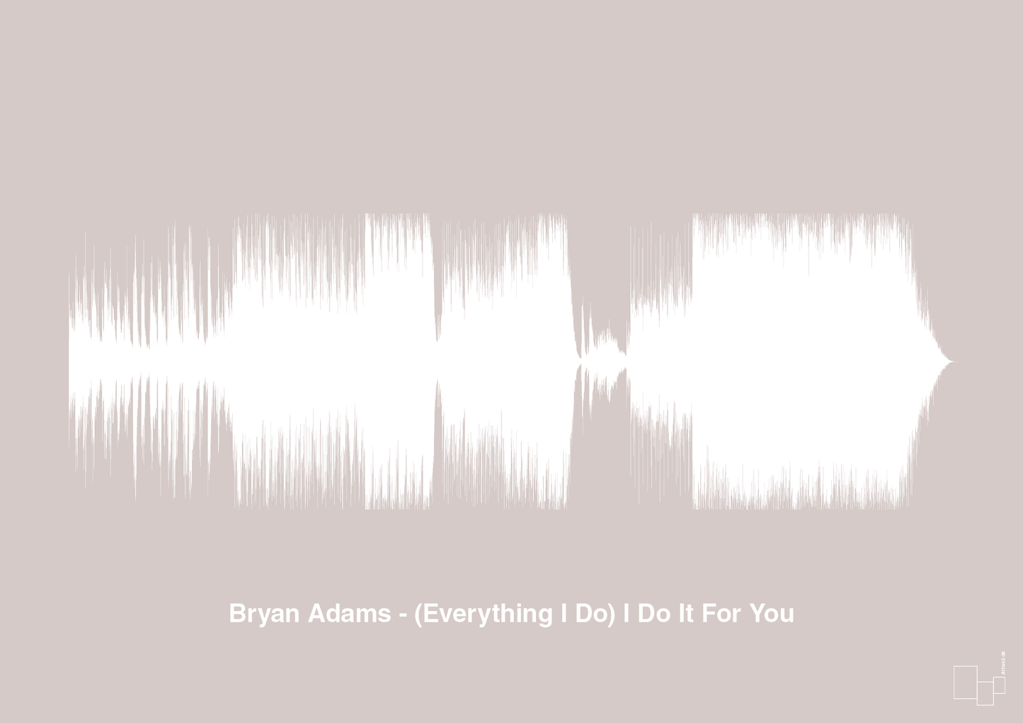 bryan adams - (everything i do) i do it for you - Plakat med Musik i Broken Beige