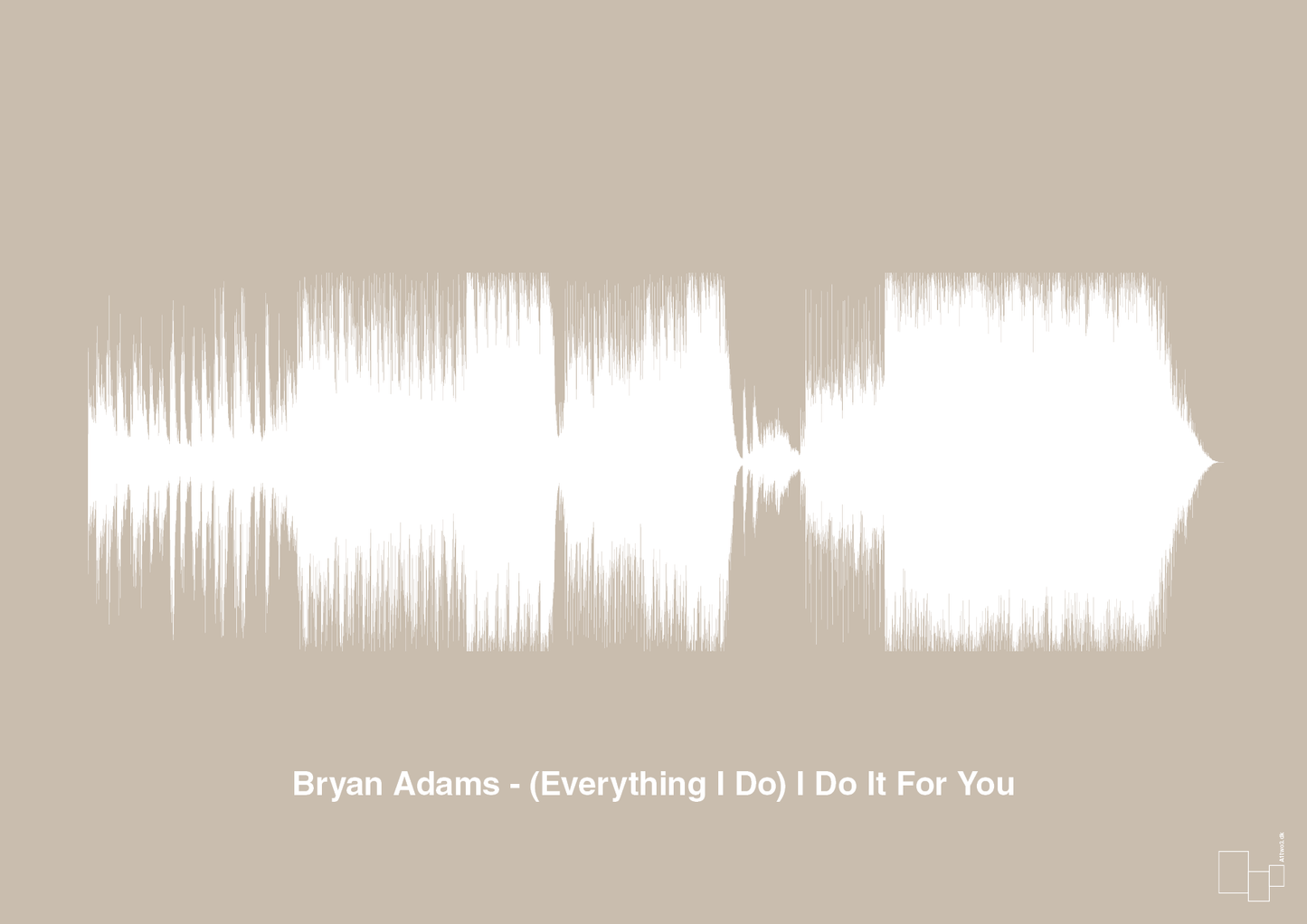 bryan adams - (everything i do) i do it for you - Plakat med Musik i Creamy Mushroom