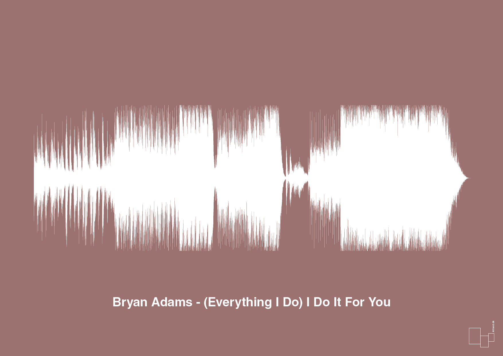 bryan adams - (everything i do) i do it for you - Plakat med Musik i Plum