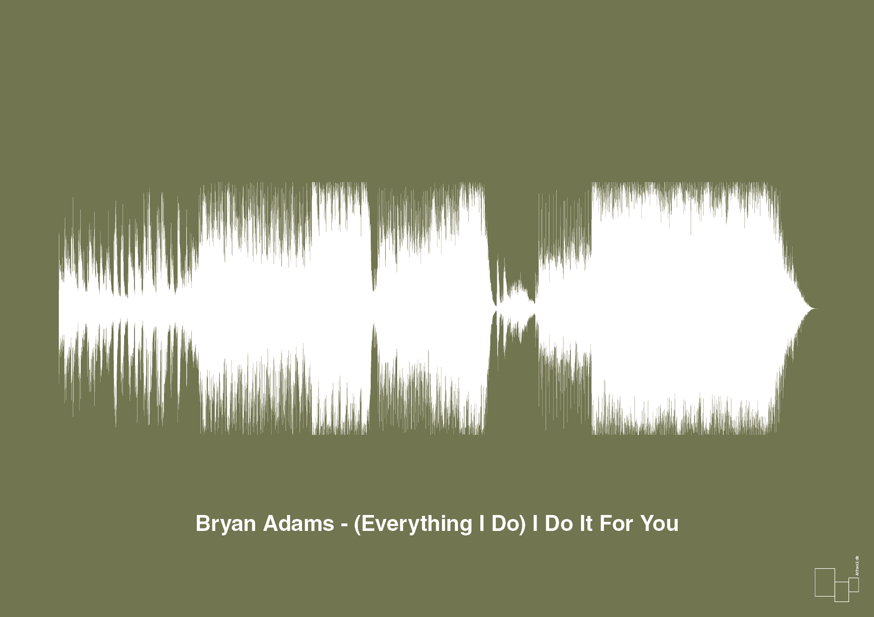 bryan adams - (everything i do) i do it for you - Plakat med Musik i Secret Meadow