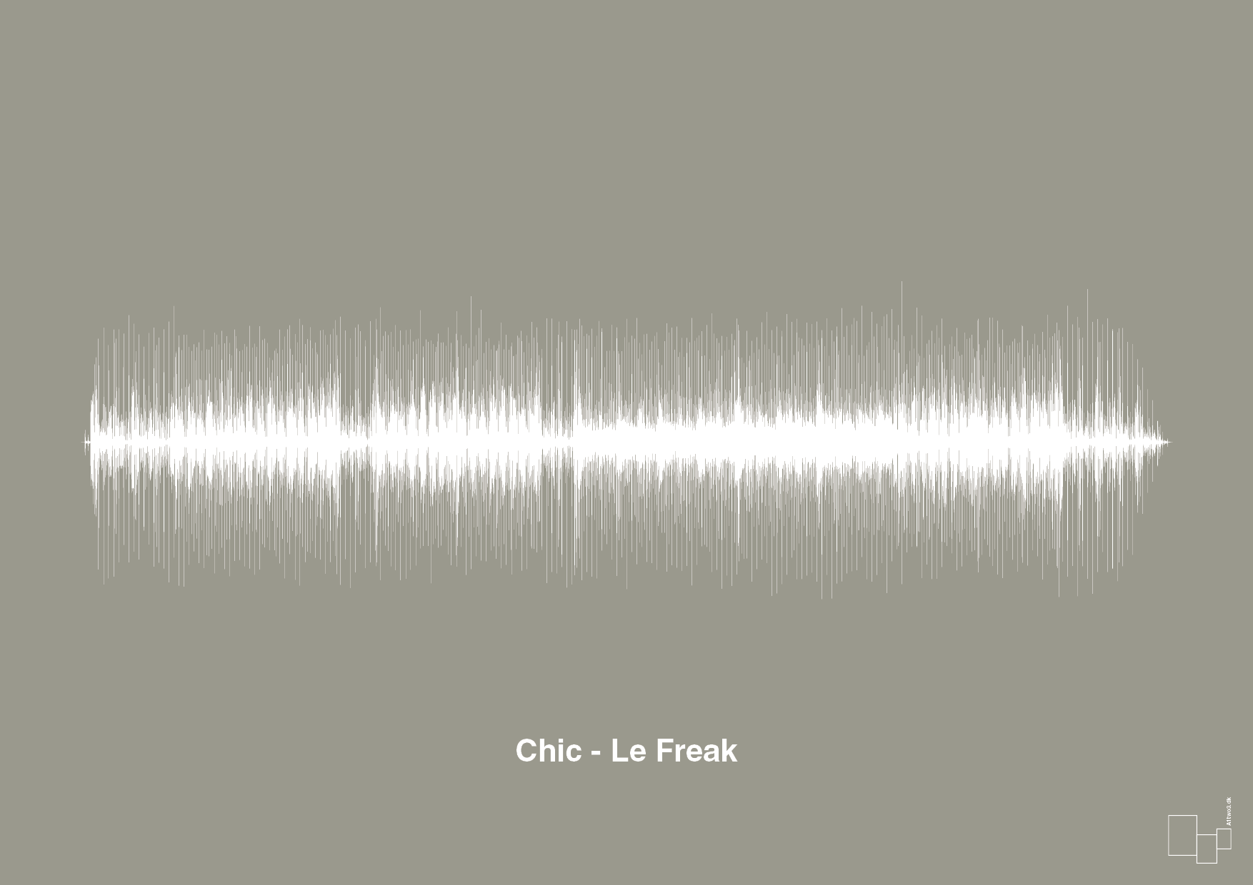 chic - le freak - Plakat med Musik i Battleship Gray