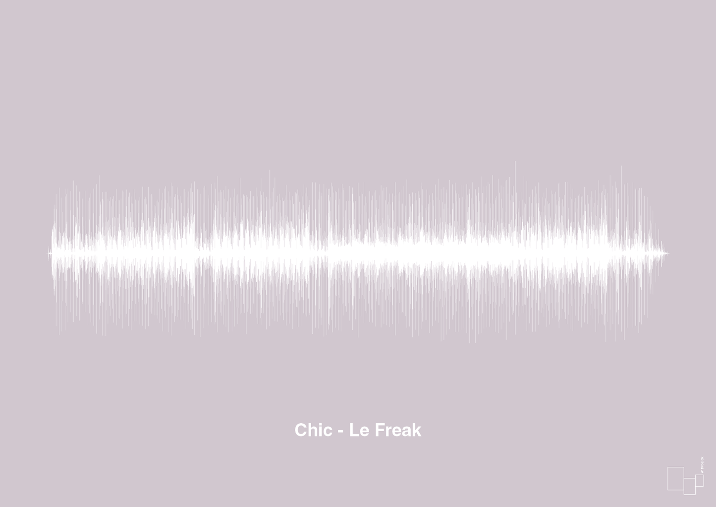 chic - le freak - Plakat med Musik i Dusty Lilac