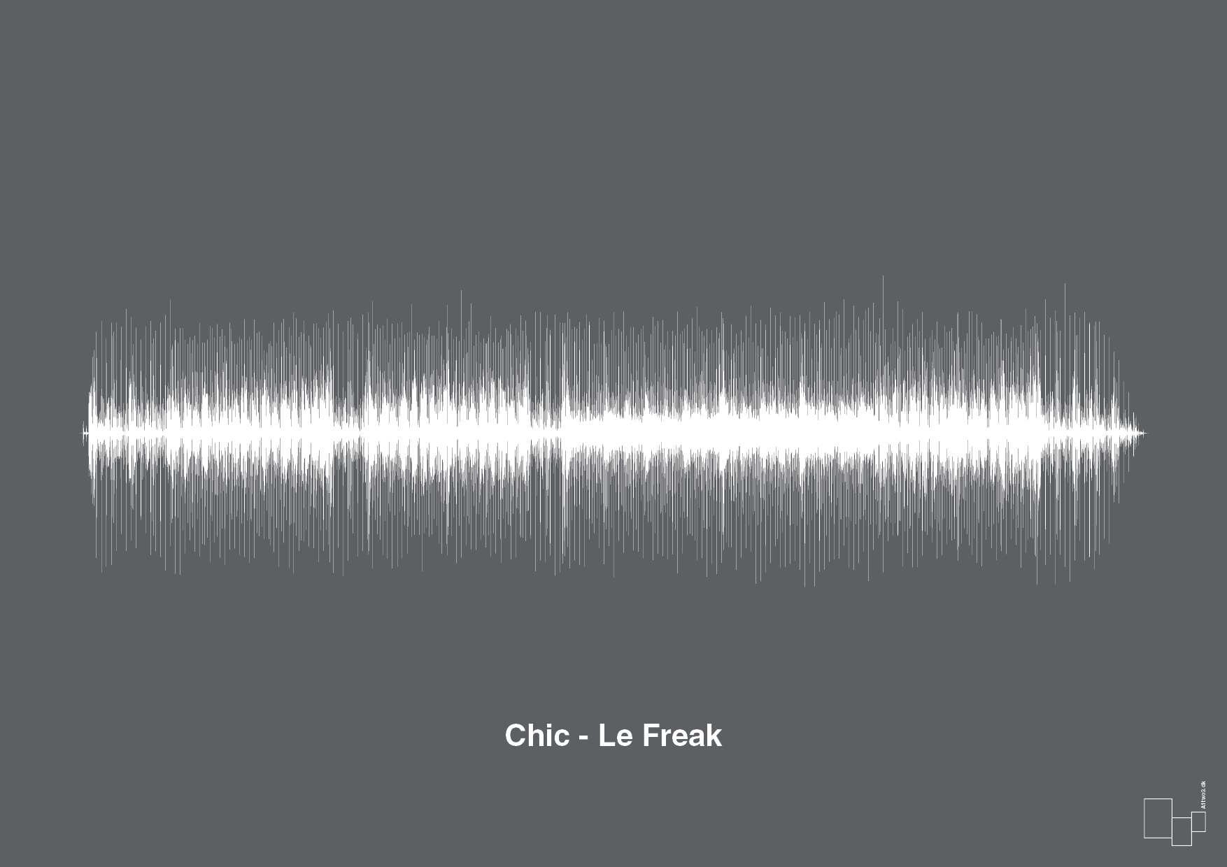 chic - le freak - Plakat med Musik i Graphic Charcoal
