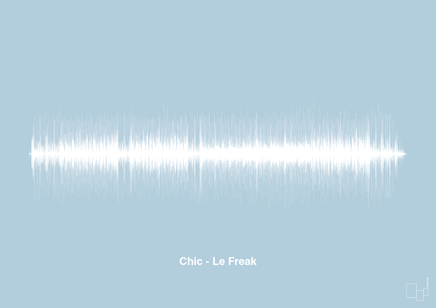chic - le freak - Plakat med Musik i Heavenly Blue