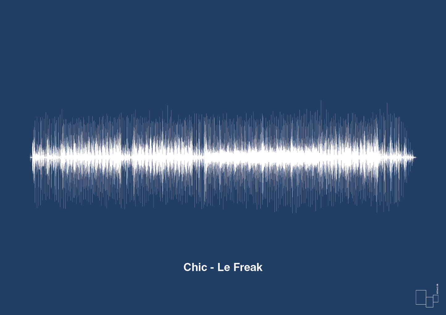 chic - le freak - Plakat med Musik i Lapis Blue