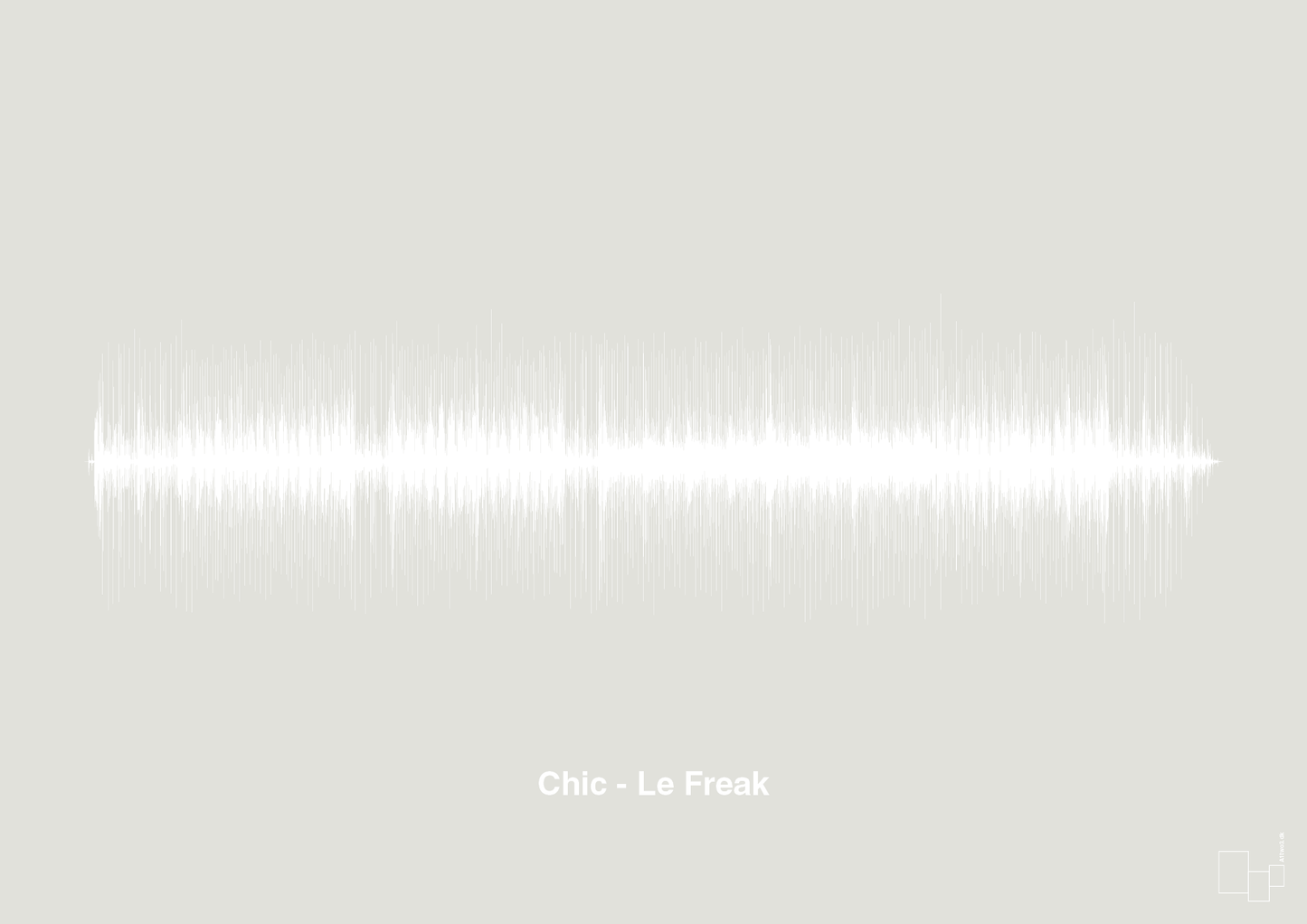 chic - le freak - Plakat med Musik i Painters White