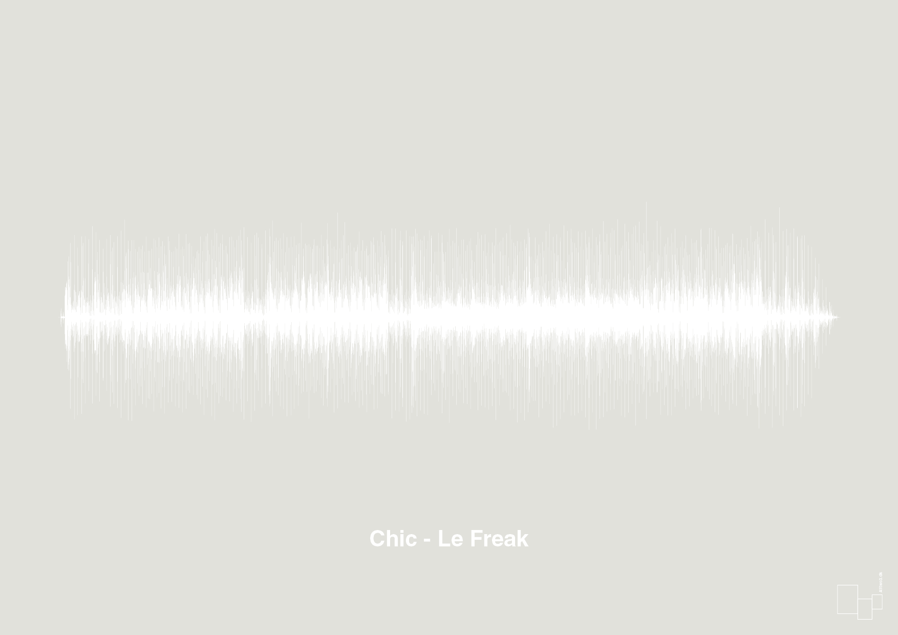 chic - le freak - Plakat med Musik i Painters White