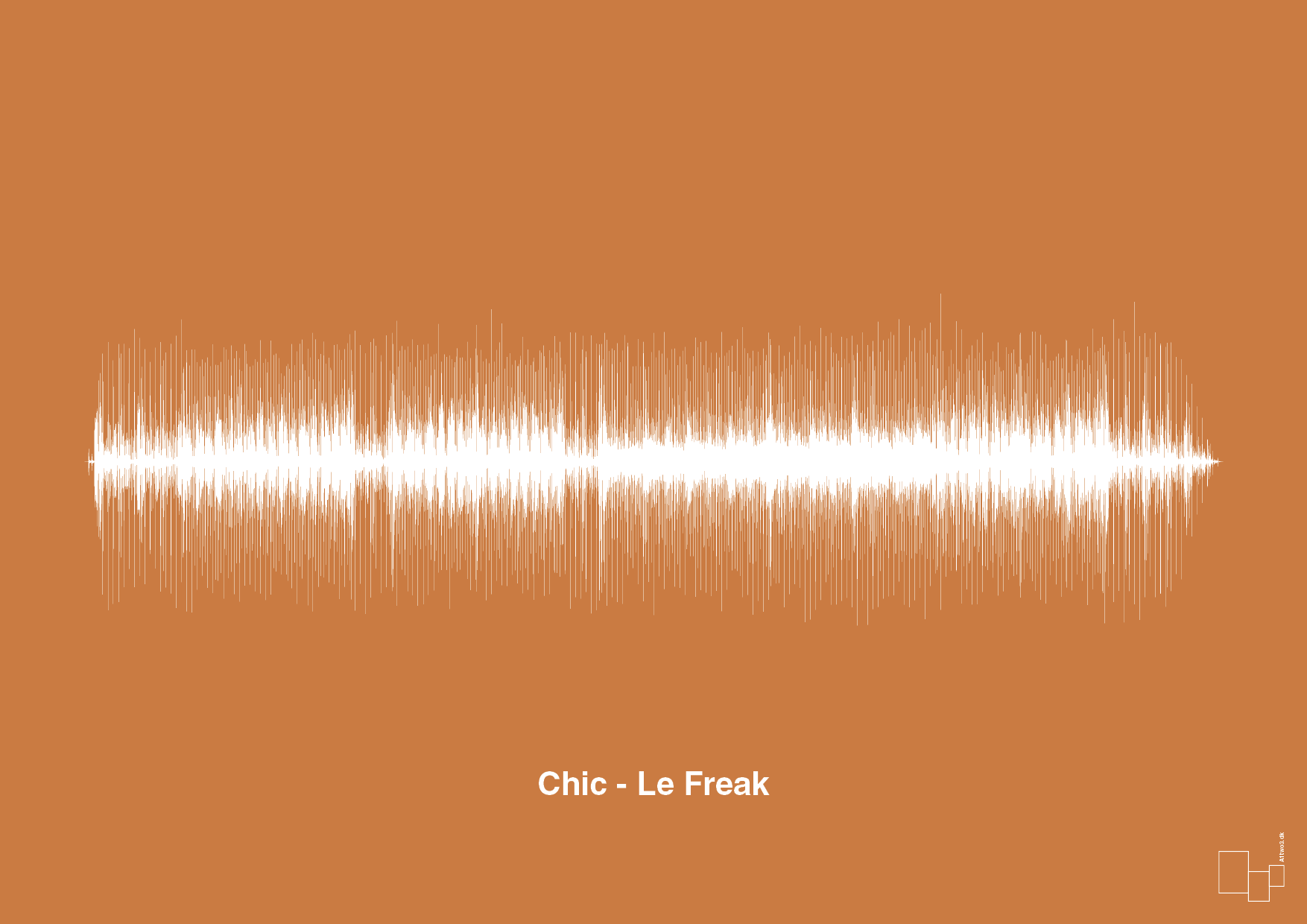 chic - le freak - Plakat med Musik i Rumba Orange