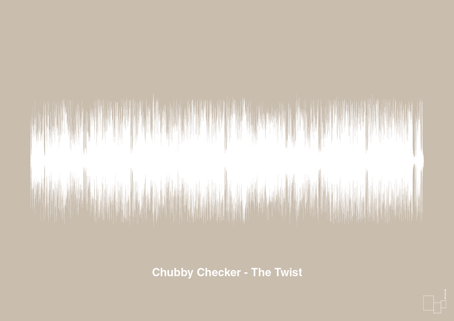 chubby checker - the twist - Plakat med Musik i Creamy Mushroom