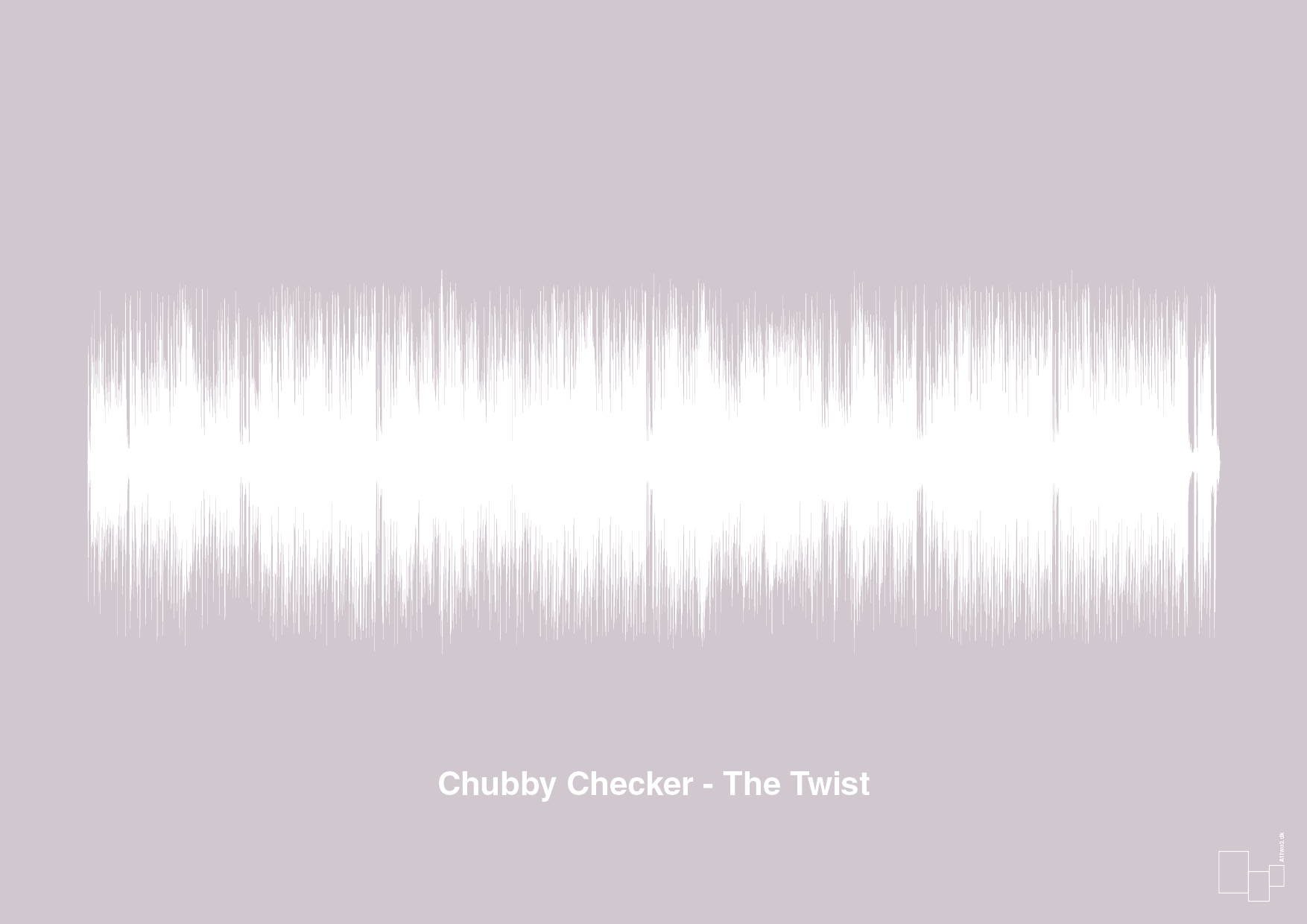 chubby checker - the twist - Plakat med Musik i Dusty Lilac