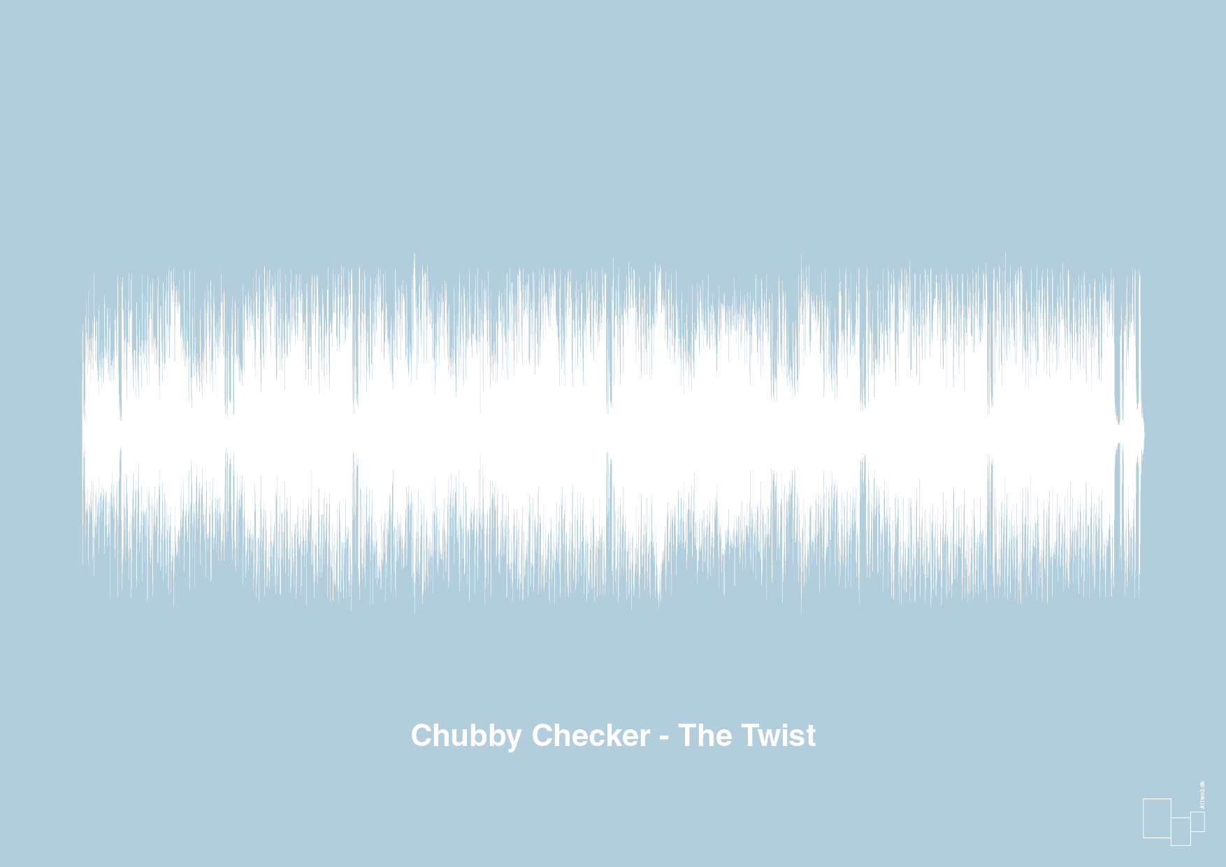 chubby checker - the twist - Plakat med Musik i Heavenly Blue