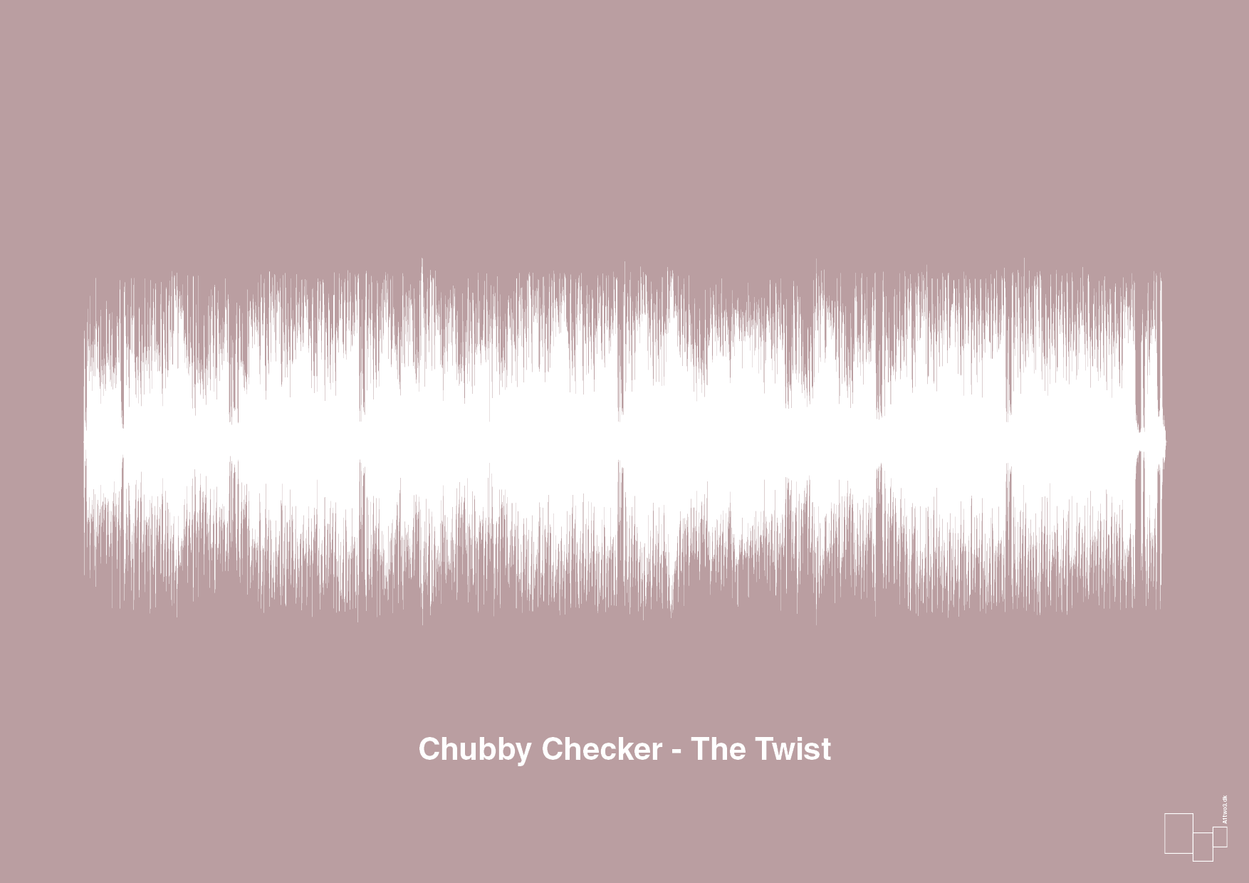 chubby checker - the twist - Plakat med Musik i Light Rose