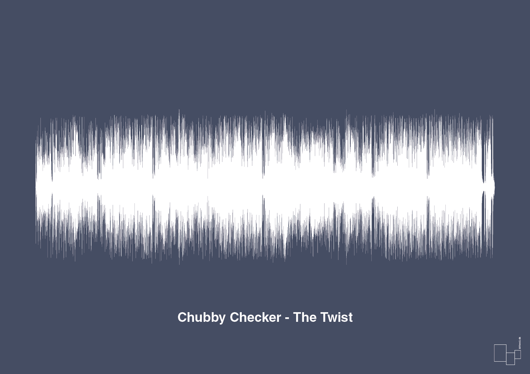 chubby checker - the twist - Plakat med Musik i Petrol