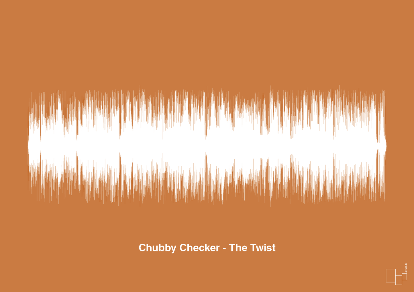 chubby checker - the twist - Plakat med Musik i Rumba Orange