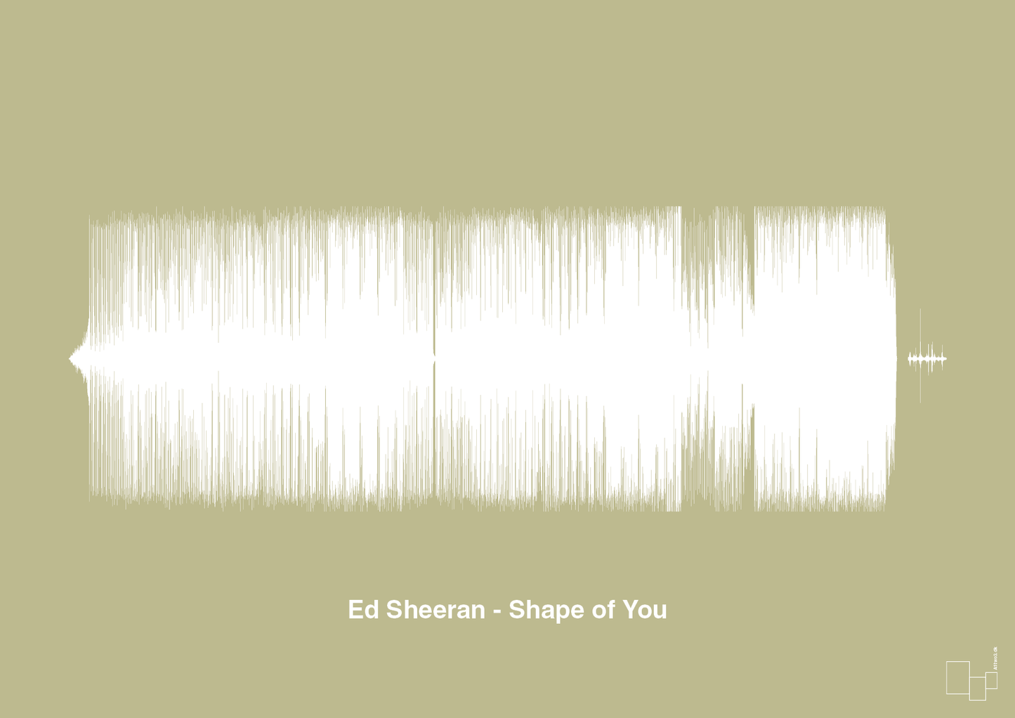 ed sheeran - shape of you - Plakat med Musik i Back to Nature