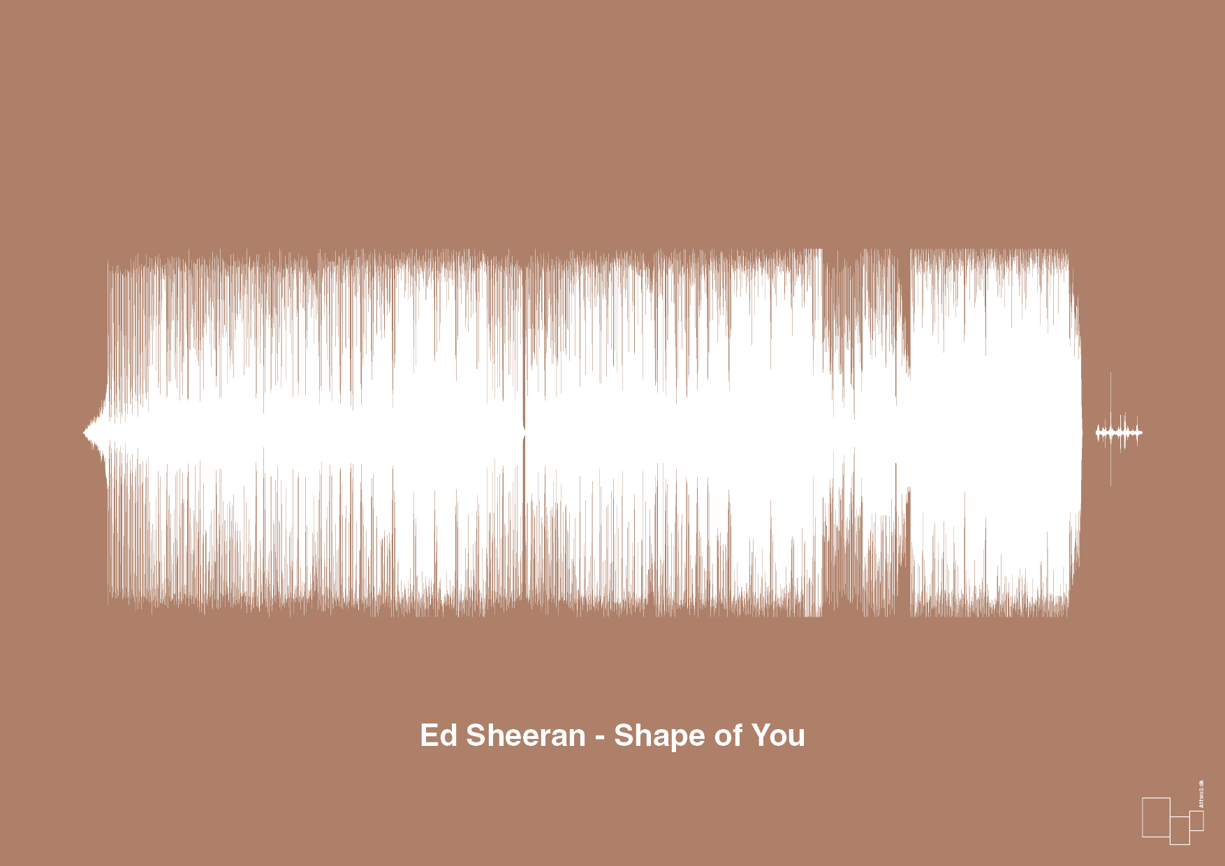 ed sheeran - shape of you - Plakat med Musik i Cider Spice