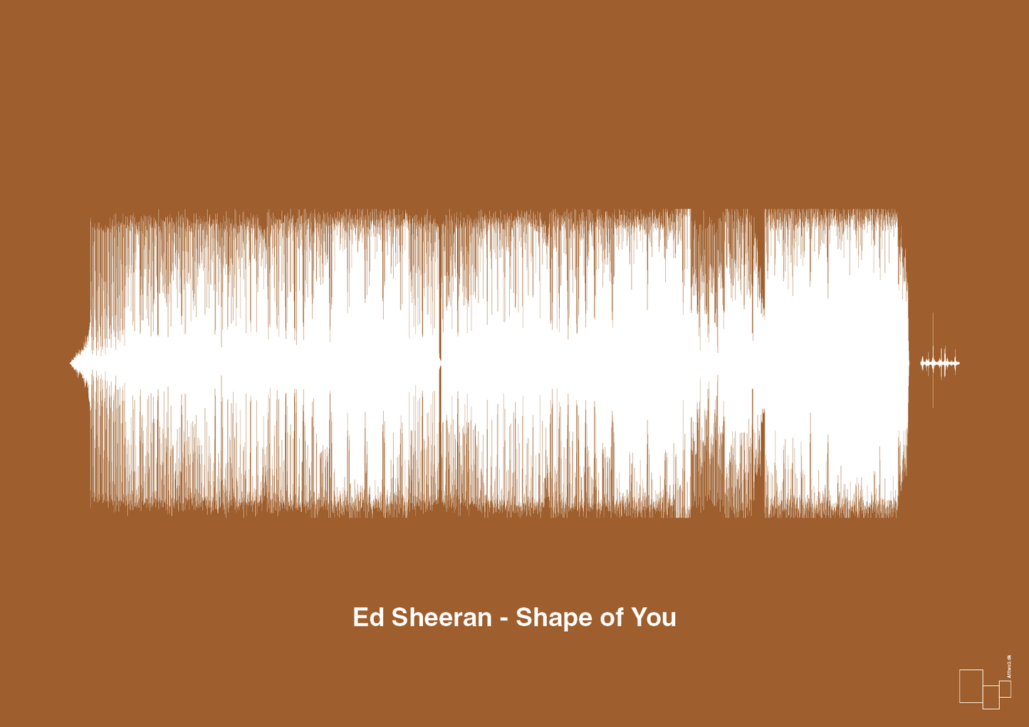 ed sheeran - shape of you - Plakat med Musik i Cognac