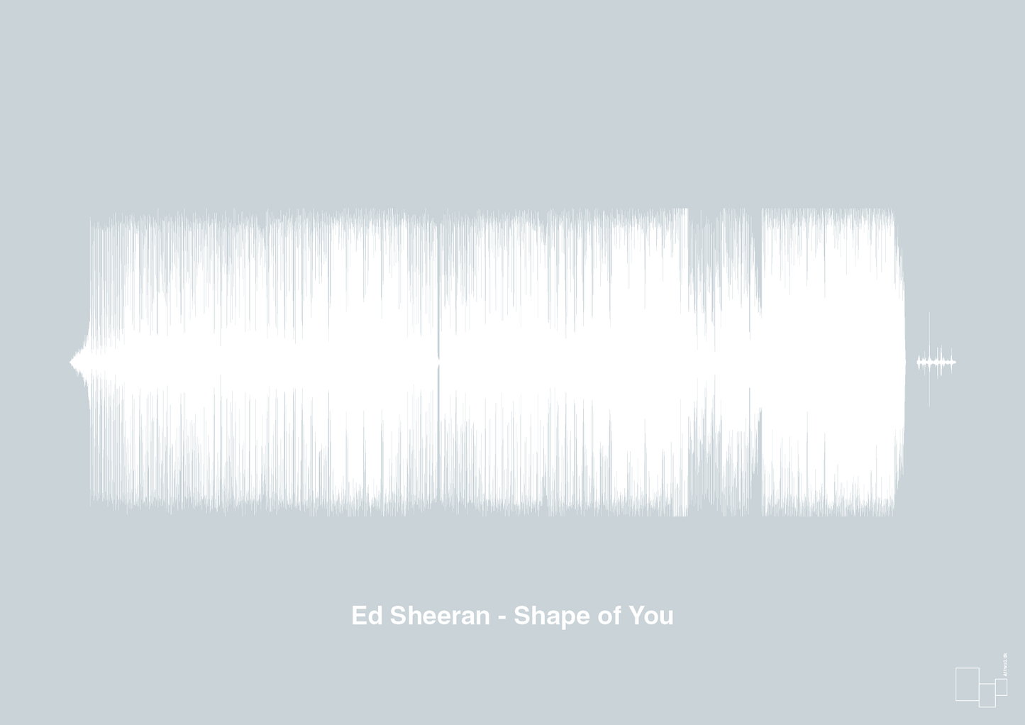 ed sheeran - shape of you - Plakat med Musik i Light Drizzle