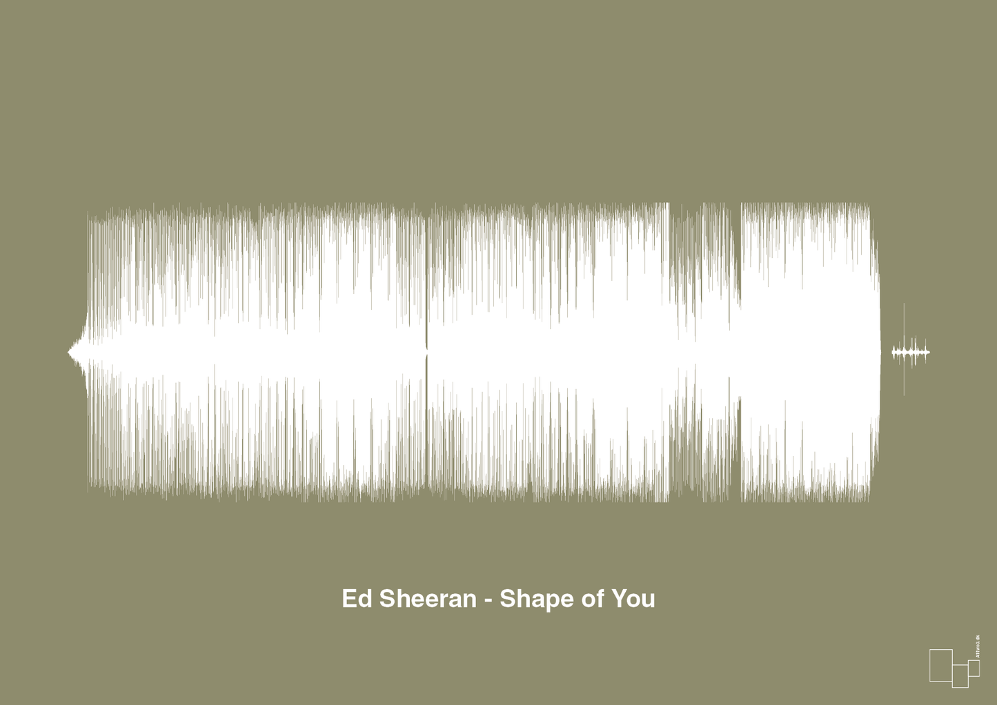 ed sheeran - shape of you - Plakat med Musik i Misty Forrest