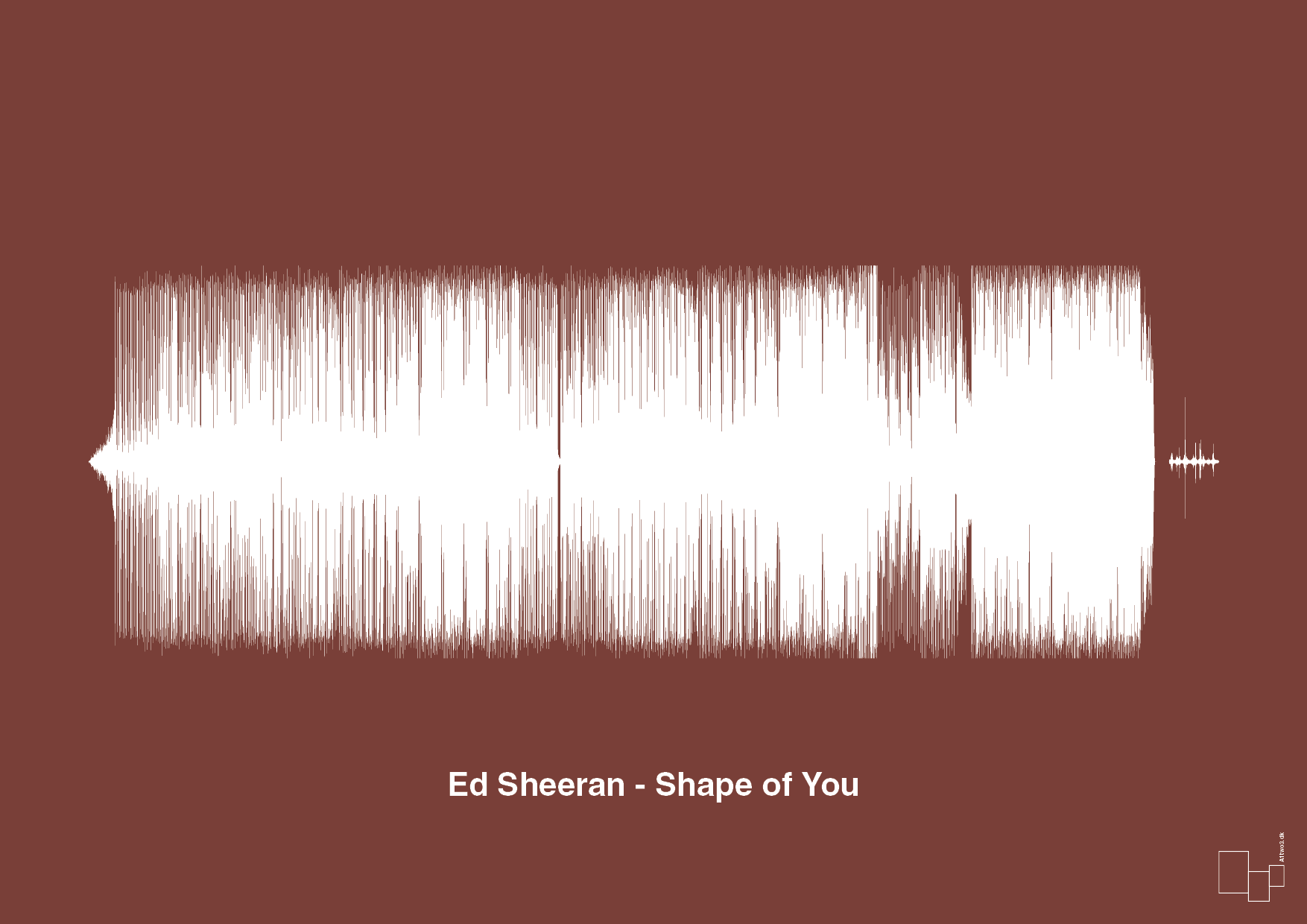 ed sheeran - shape of you - Plakat med Musik i Red Pepper