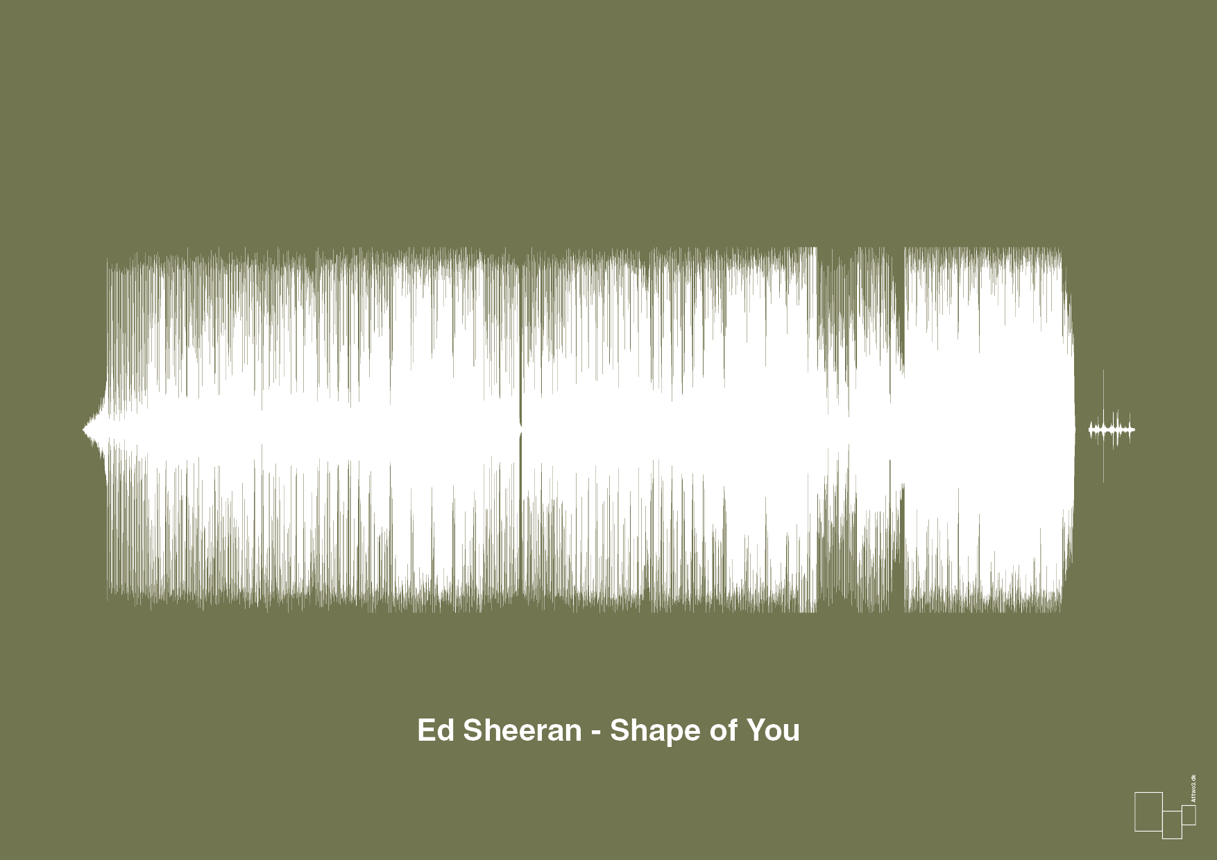 ed sheeran - shape of you - Plakat med Musik i Secret Meadow