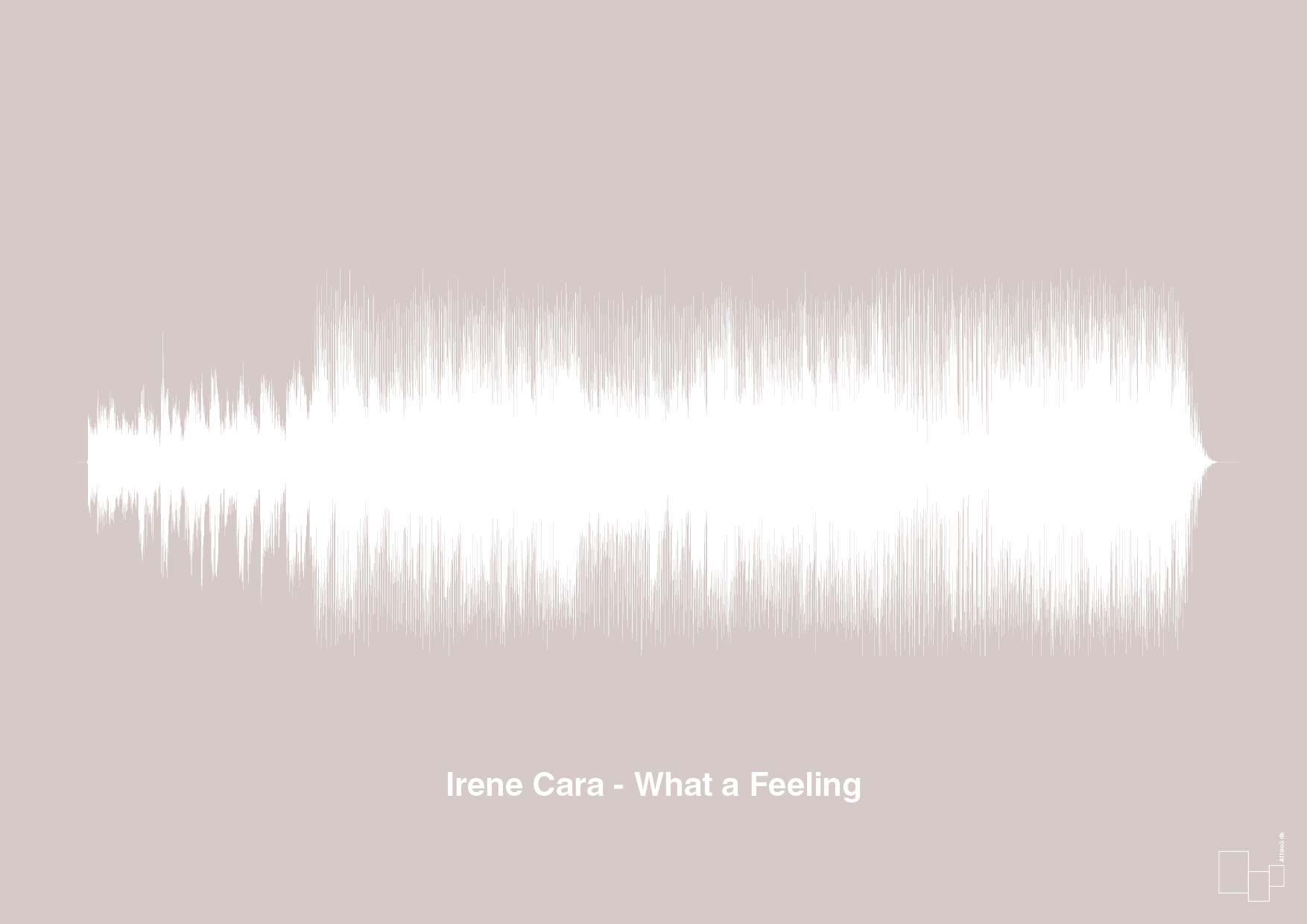irene cara - what a feeling - Plakat med Musik i Broken Beige