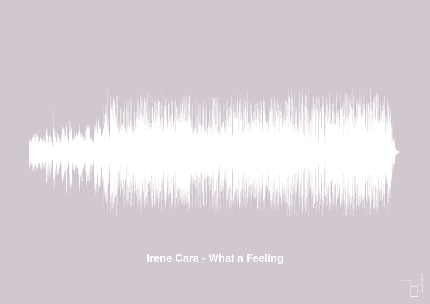 irene cara - what a feeling - Plakat med Musik i Dusty Lilac