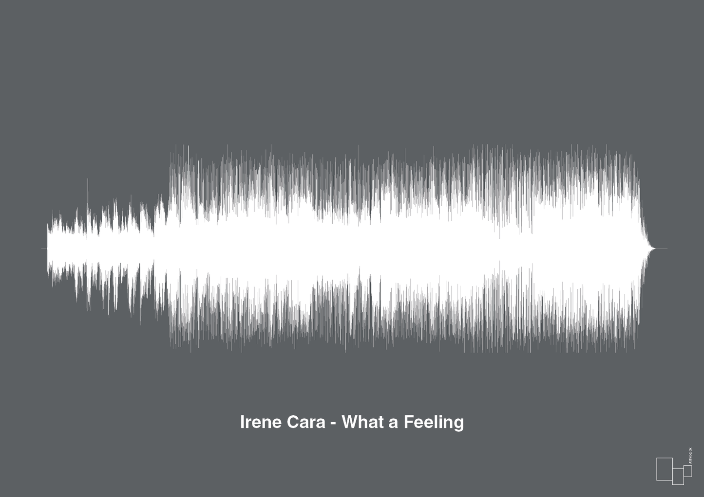 irene cara - what a feeling - Plakat med Musik i Graphic Charcoal