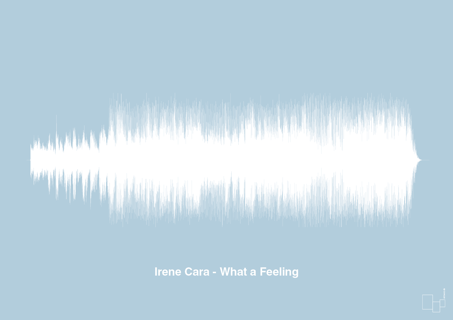 irene cara - what a feeling - Plakat med Musik i Heavenly Blue