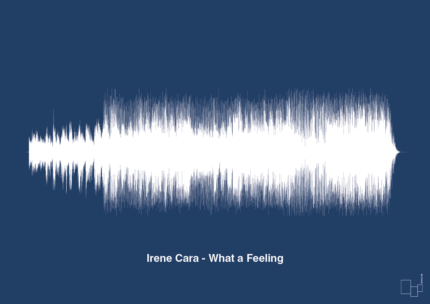 irene cara - what a feeling - Plakat med Musik i Lapis Blue